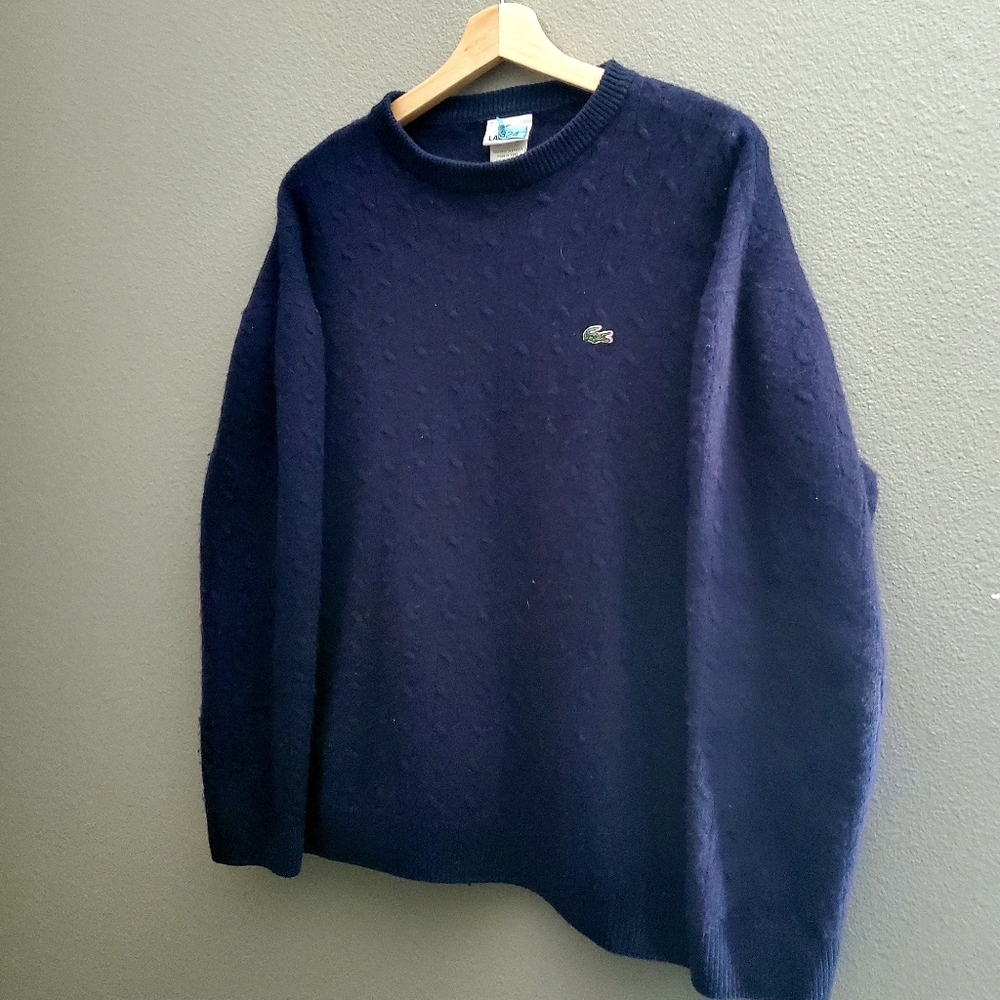 Y2K Navy Blue Lacoste Sweater